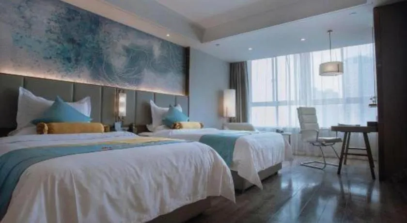 Bed in GreenTree Eastern Hotel Suqian Sihong Executive Center