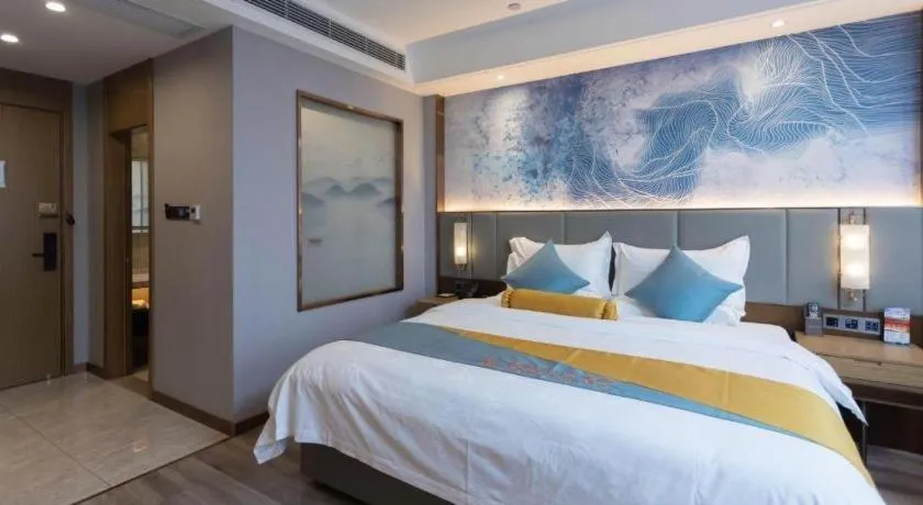 Bed in GreenTree Eastern Hotel Suqian Sihong Executive Center