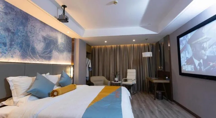 Bed in GreenTree Eastern Hotel Suqian Sihong Executive Center