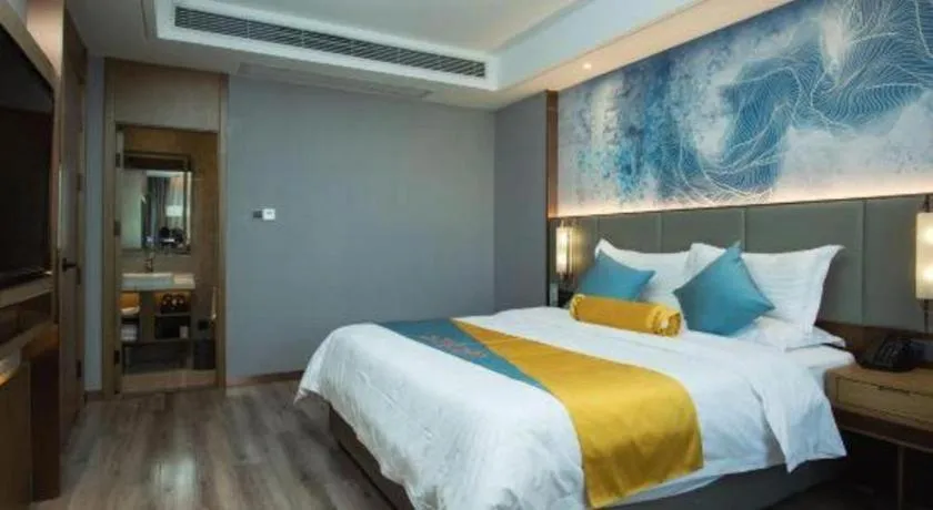 Bed in GreenTree Eastern Hotel Suqian Sihong Executive Center