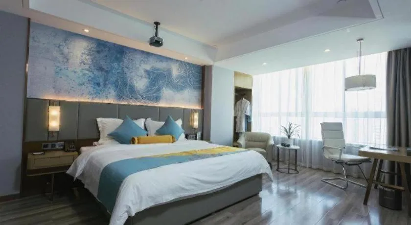 Bed in GreenTree Eastern Hotel Suqian Sihong Executive Center