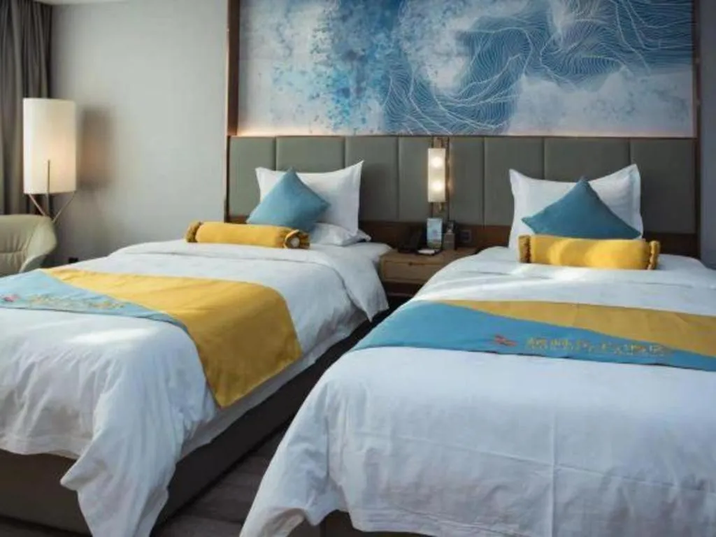 Bed in GreenTree Eastern Hotel Suqian Sihong Executive Center