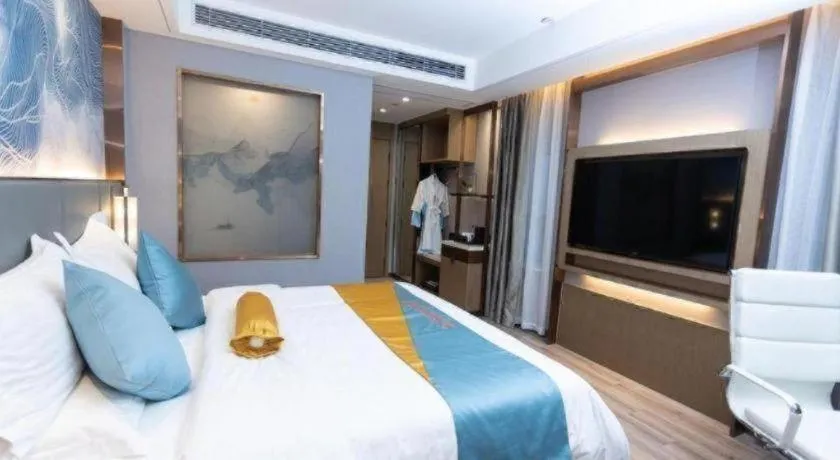 Bed in GreenTree Eastern Hotel Suqian Sihong Executive Center