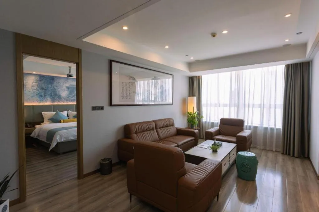 Bed in GreenTree Eastern Hotel Suqian Sihong Executive Center