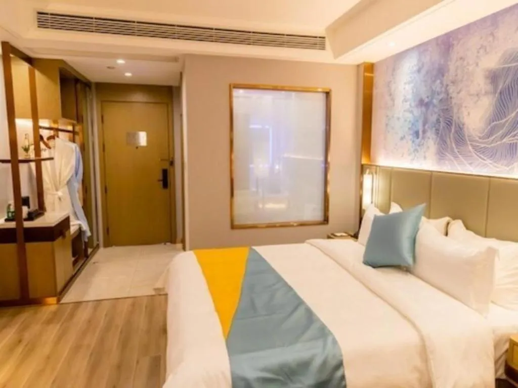 Bed in GreenTree Eastern Hotel Suqian Sihong Executive Center