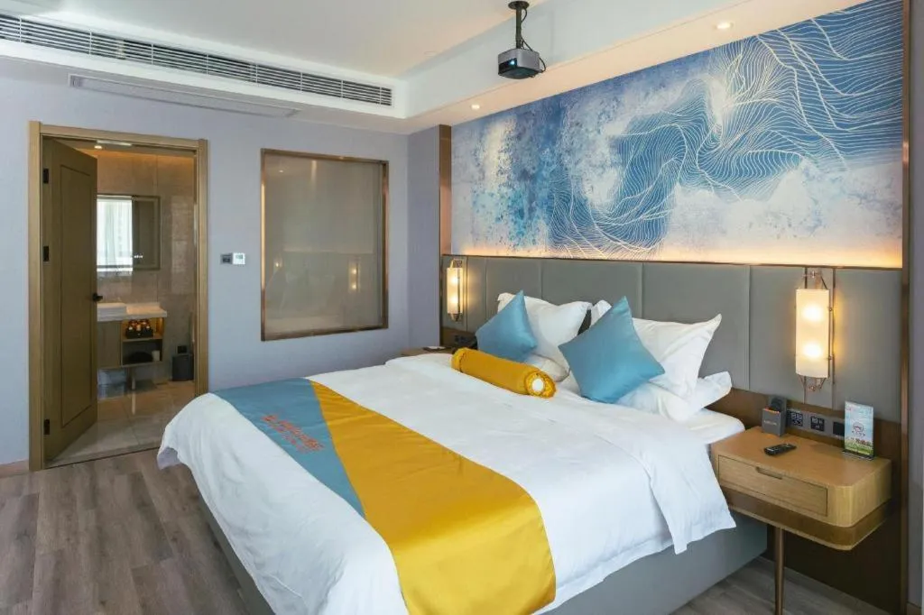 Bed in GreenTree Eastern Hotel Suqian Sihong Executive Center