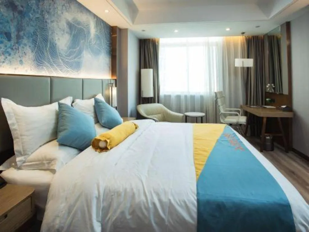 Bed in GreenTree Eastern Hotel Suqian Sihong Executive Center