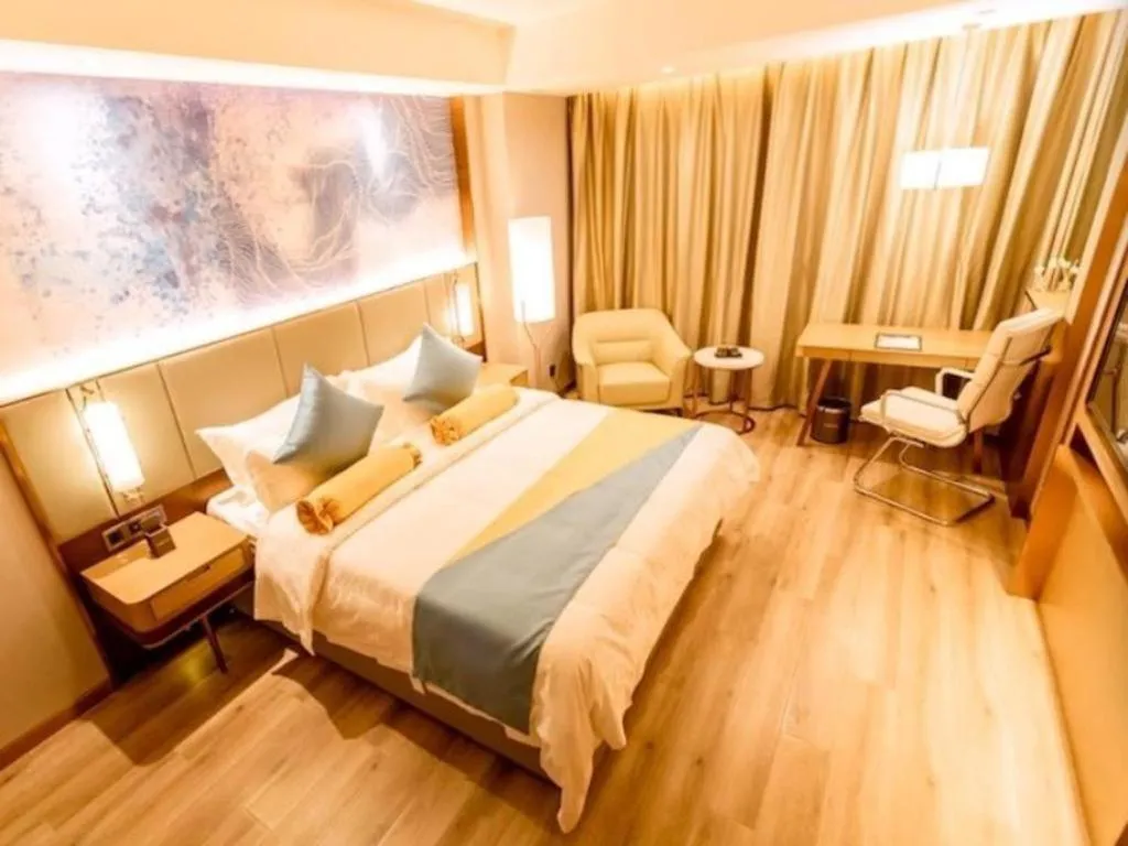 Bed in GreenTree Eastern Hotel Suqian Sihong Executive Center