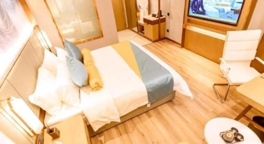 Bed in GreenTree Eastern Hotel Suqian Sihong Executive Center