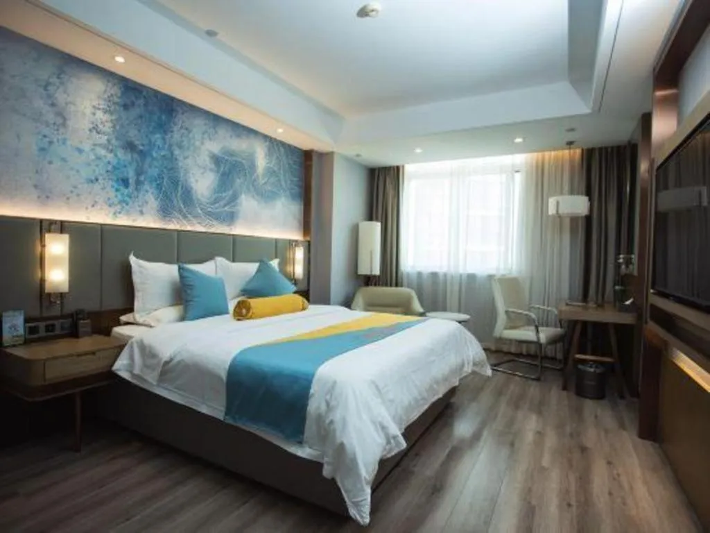 Bed in GreenTree Eastern Hotel Suqian Sihong Executive Center