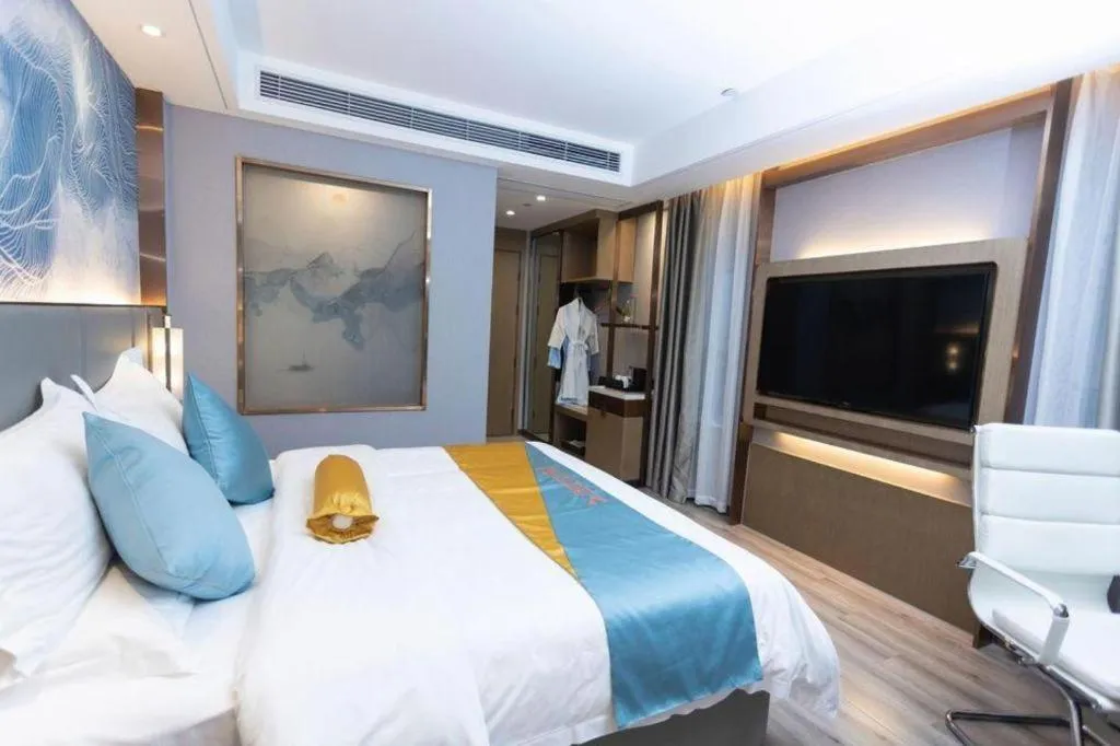 Bed in GreenTree Eastern Hotel Suqian Sihong Executive Center