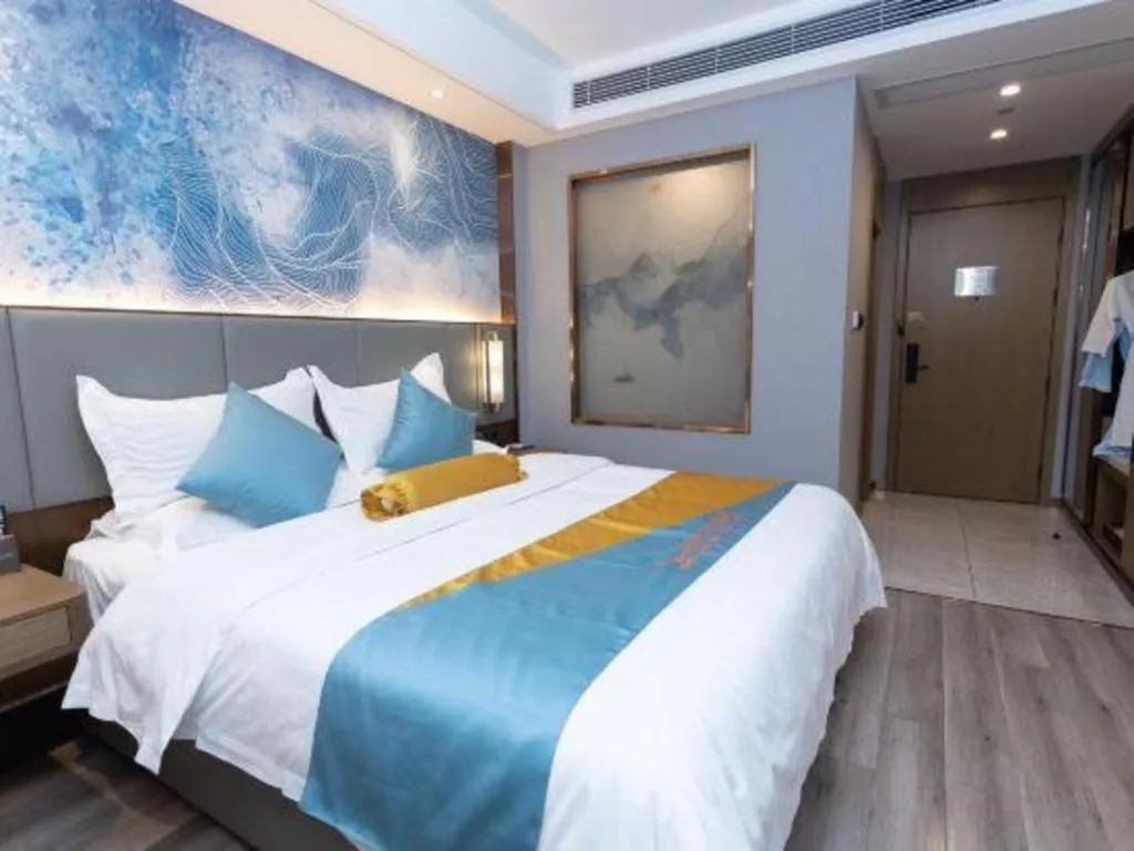 Bed in GreenTree Eastern Hotel Suqian Sihong Executive Center
