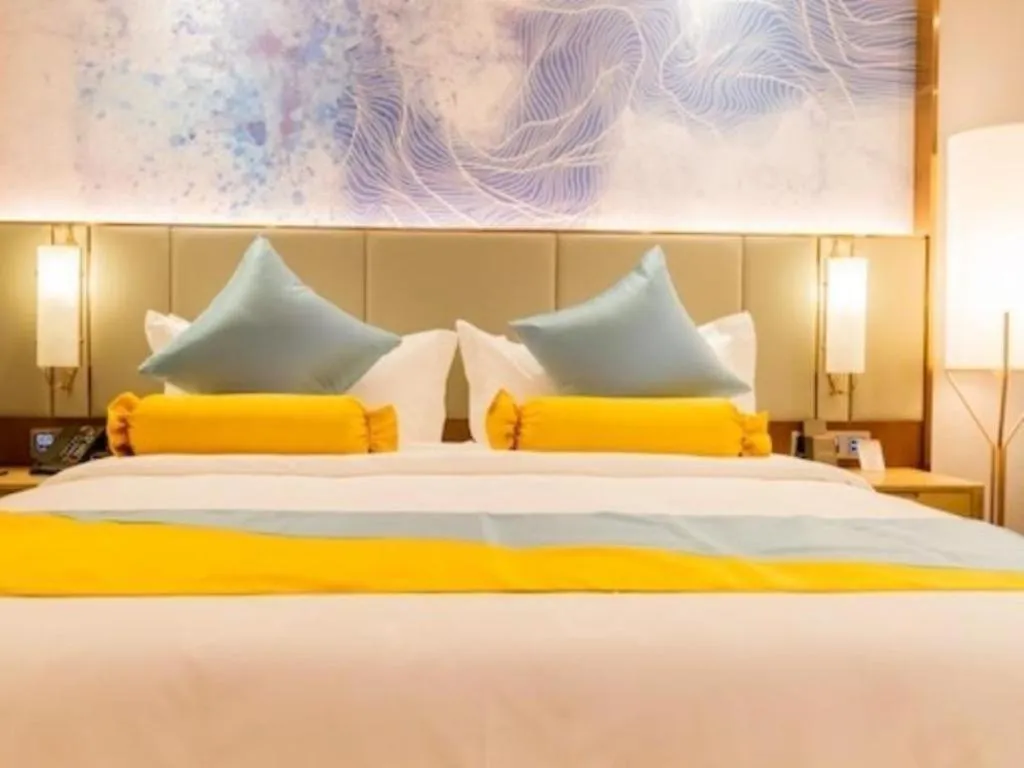 Bed in GreenTree Eastern Hotel Suqian Sihong Executive Center