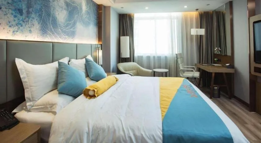 Bed in GreenTree Eastern Hotel Suqian Sihong Executive Center