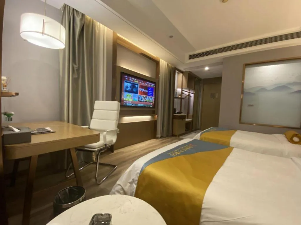 Bed in GreenTree Eastern Hotel Suqian Sihong Executive Center