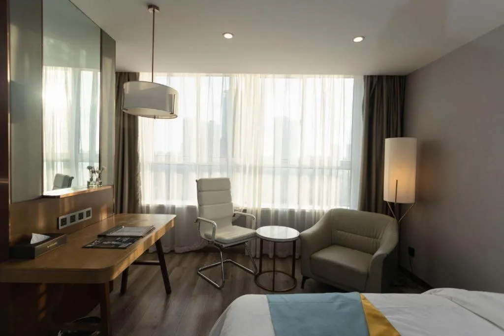 Bed in GreenTree Eastern Hotel Suqian Sihong Executive Center