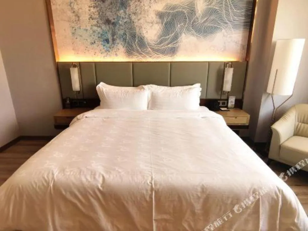 Bed in GreenTree Eastern Hotel Suqian Sihong Executive Center