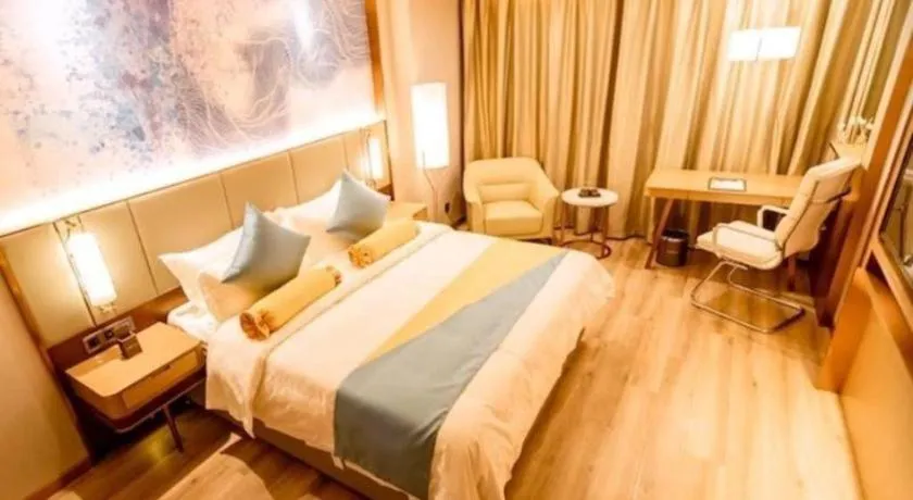 Bed in GreenTree Eastern Hotel Suqian Sihong Executive Center