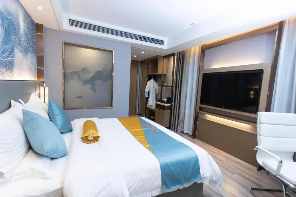 Bed in GreenTree Eastern Hotel Suqian Sihong Executive Center