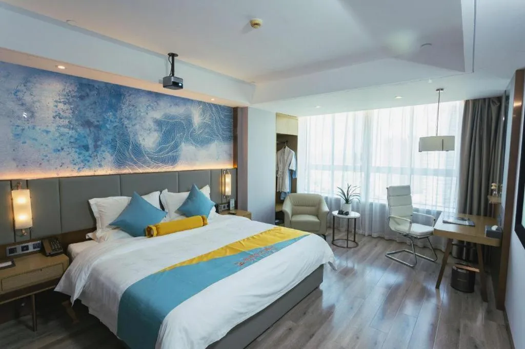 Bed in GreenTree Eastern Hotel Suqian Sihong Executive Center