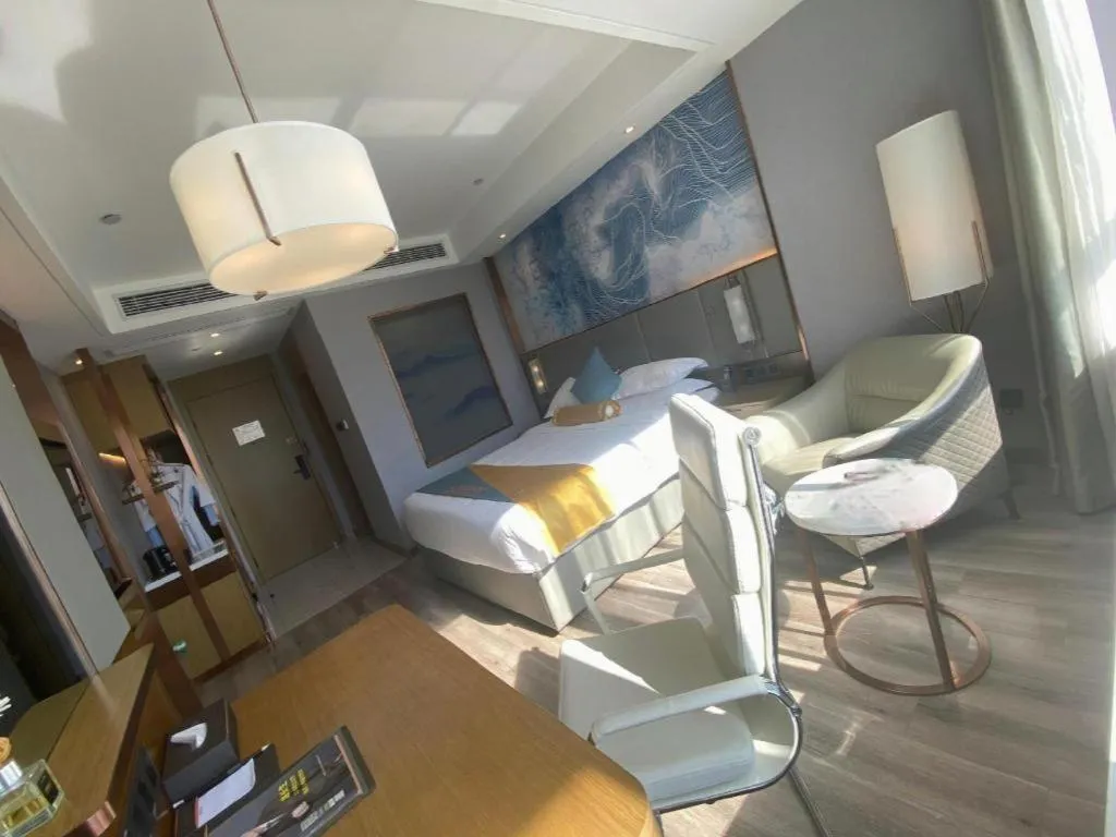 Bed in GreenTree Eastern Hotel Suqian Sihong Executive Center