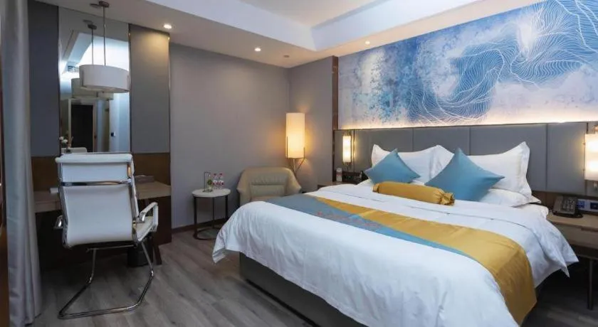 Bed in GreenTree Eastern Hotel Suqian Sihong Executive Center