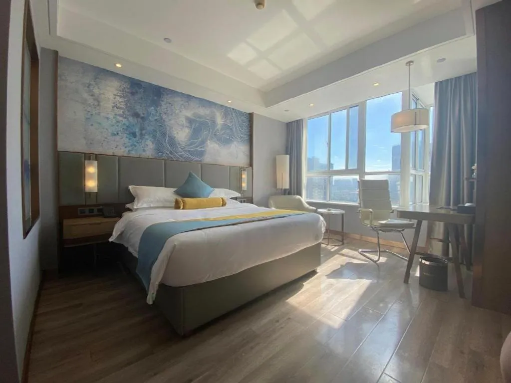 Bed in GreenTree Eastern Hotel Suqian Sihong Executive Center