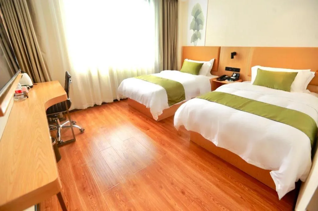 Bed in GreenTree Inn Express Guangxi Nanning Mingyang Avenue Nanning Airport