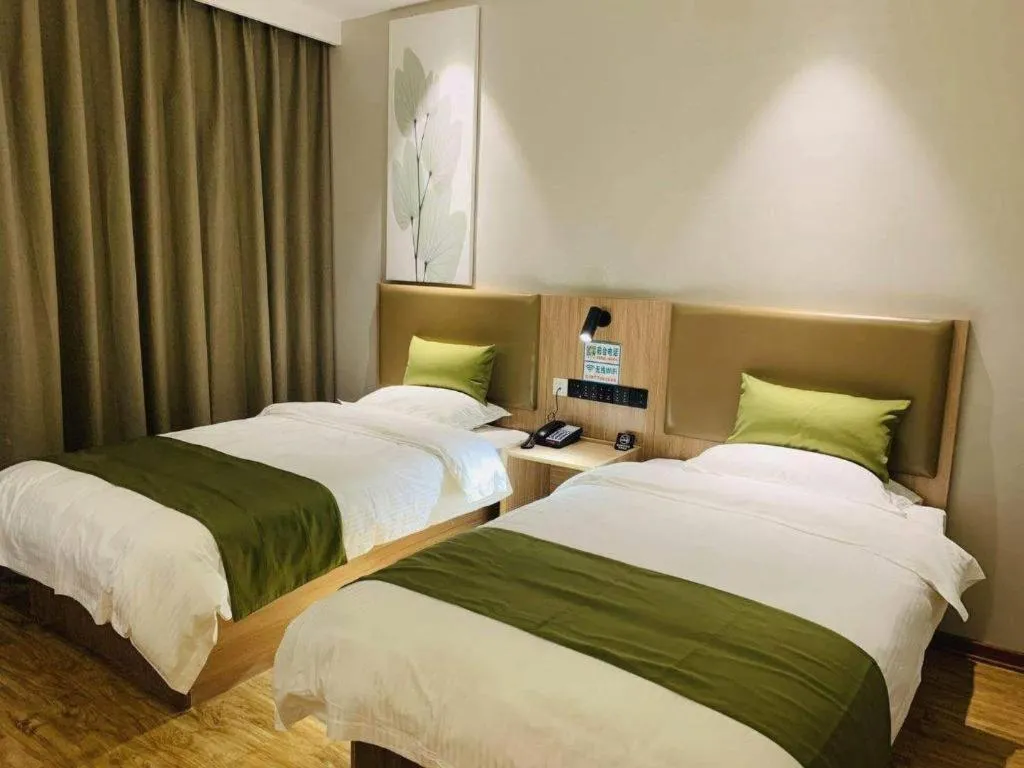 Bed in GreenTree Inn Hebei Xingtai Pingxiang County Jianshe Street