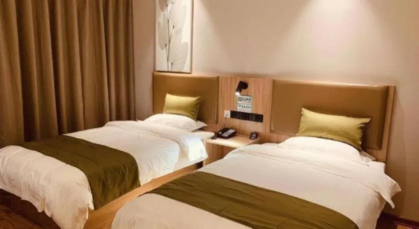 Bed in GreenTree Inn Hebei Xingtai Pingxiang County Jianshe Street
