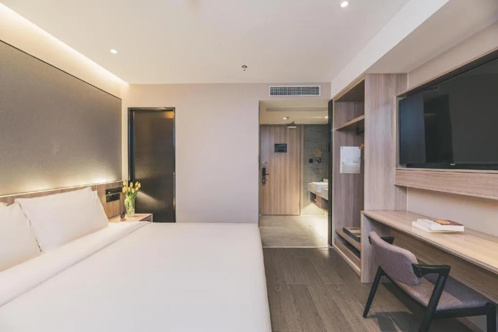 Bed in Atour Light Hotel Chengdu Wuhou Shuangnan Hongpailou Road