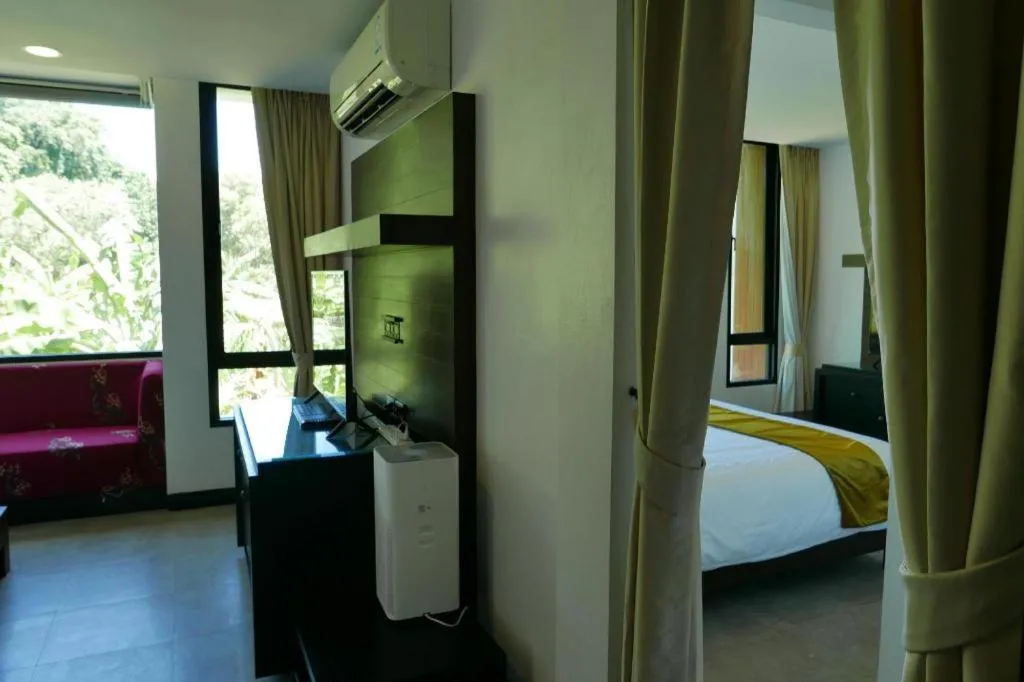 Bed in AT Kung Kra baen Hotel and Residence