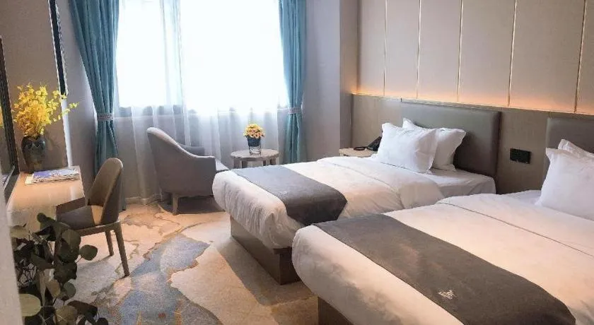 Bed in GreenTree Eastern Hotel Chizhou Tonghui Plaza