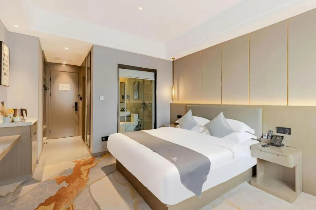 Bed in GreenTree Eastern Hotel Chizhou Tonghui Plaza