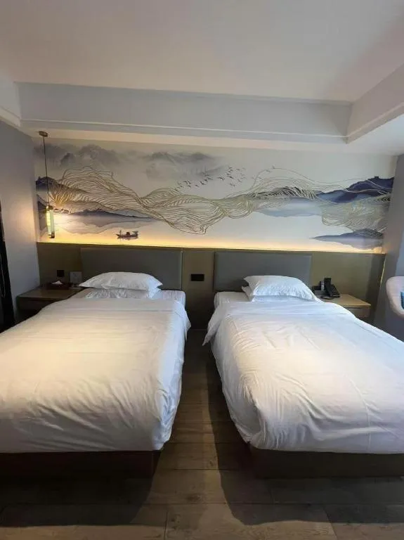 Bed in GreenTree Eastern Hotel Chizhou Tonghui Plaza
