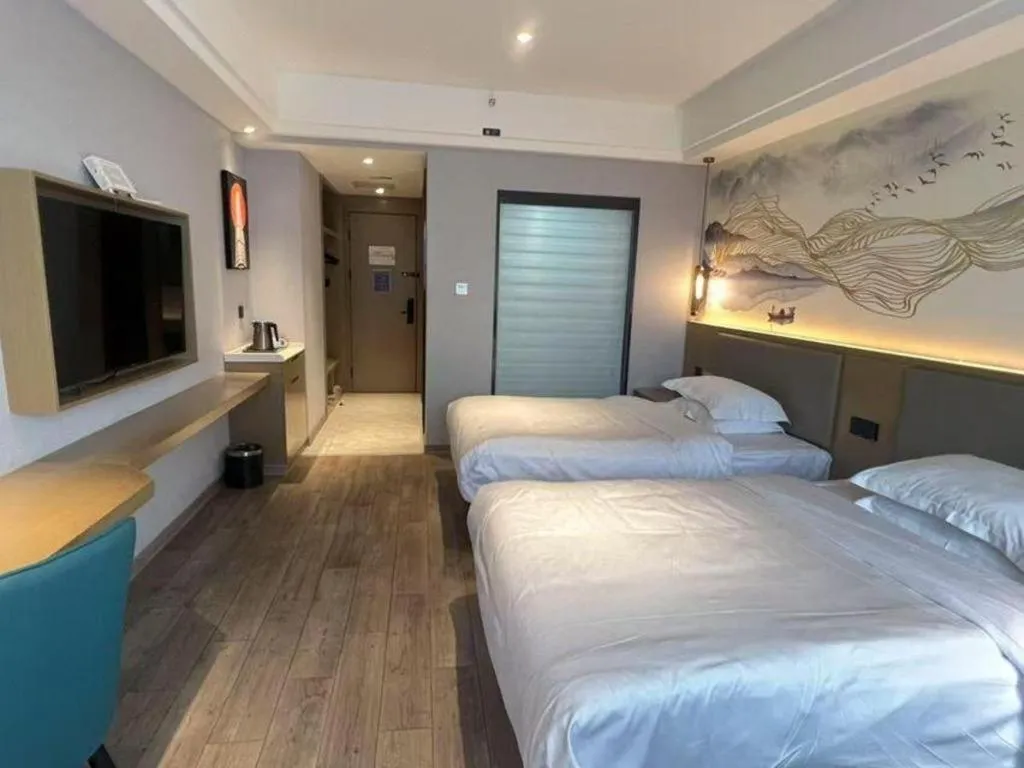 Bed in GreenTree Eastern Hotel Chizhou Tonghui Plaza