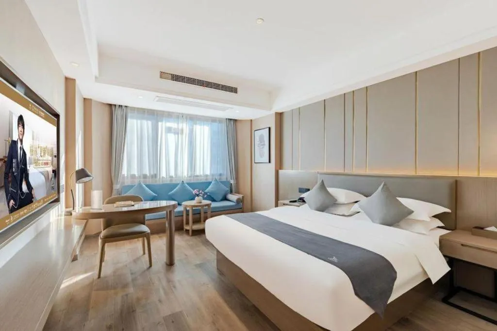 Bed in GreenTree Eastern Hotel Chizhou Tonghui Plaza
