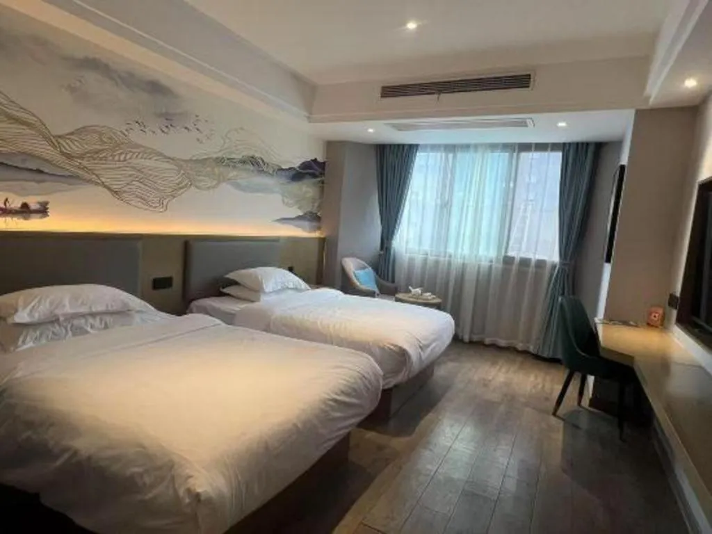 Bed in GreenTree Eastern Hotel Chizhou Tonghui Plaza