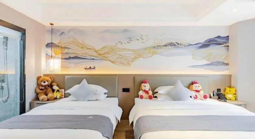 Bed in GreenTree Eastern Hotel Chizhou Tonghui Plaza