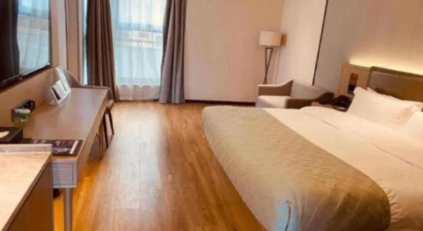 Bed in Gya Hotel Nantong Nanshang Lake Street Wanda Plaza