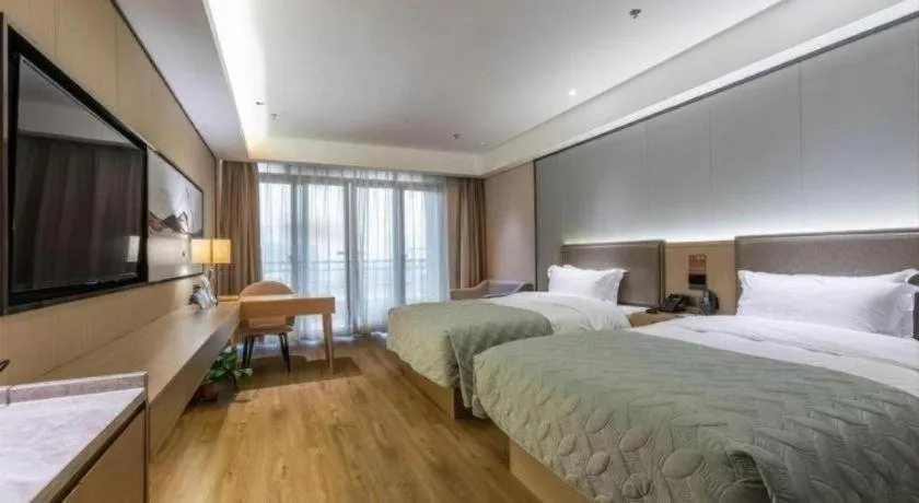 Bed in Gya Hotel Nantong Nanshang Lake Street Wanda Plaza