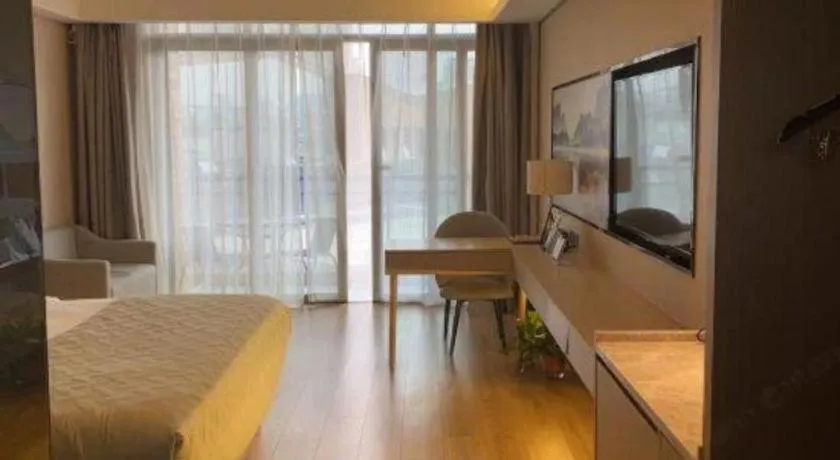 Bed in Gya Hotel Nantong Nanshang Lake Street Wanda Plaza