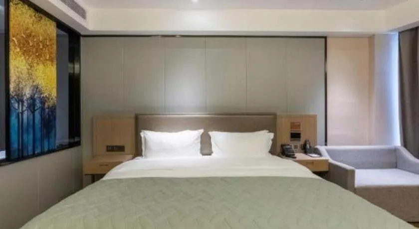 Bed in Gya Hotel Nantong Nanshang Lake Street Wanda Plaza