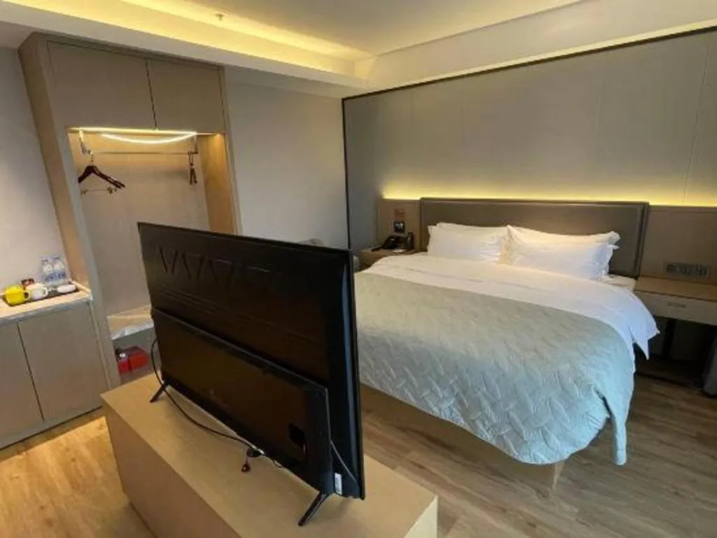 Bed in Gya Hotel Nantong Nanshang Lake Street Wanda Plaza