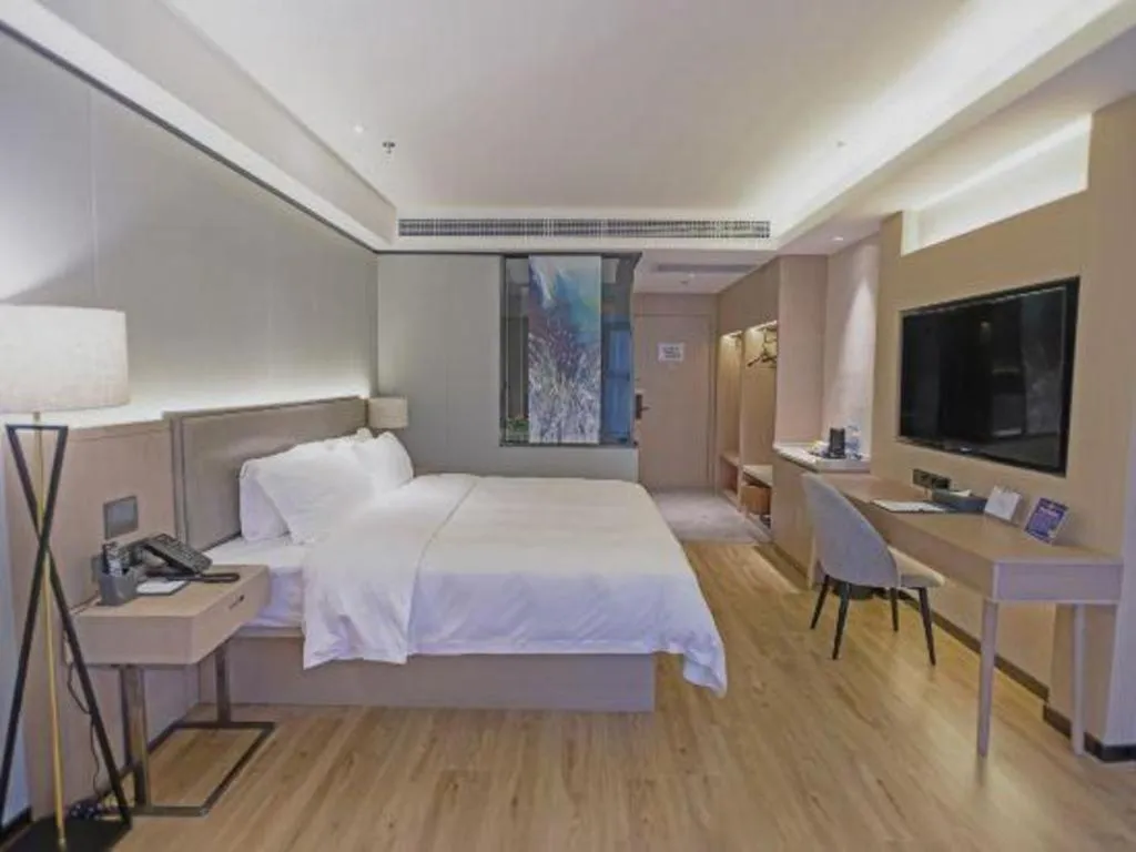 Bed in Gya Hotel Nantong Nanshang Lake Street Wanda Plaza
