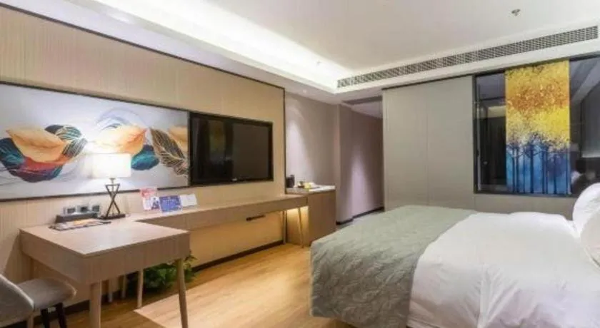 Bed in Gya Hotel Nantong Nanshang Lake Street Wanda Plaza