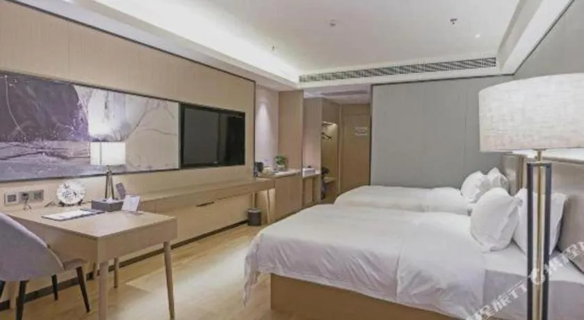 Bed in Gya Hotel Nantong Nanshang Lake Street Wanda Plaza