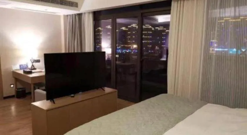 Bed in Gya Hotel Nantong Nanshang Lake Street Wanda Plaza