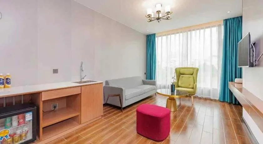 Bed in Borrman Hotel Guigang Pingnan Donghu