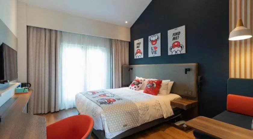 Bed in Borrman Hotel Guigang Pingnan Donghu